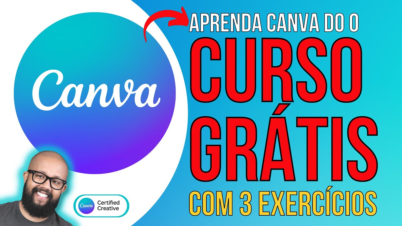 Canva como usar do ZERO para iniciantes - Curso/tutorial Grátis 2023 - Com embaixador OFICIAL CANVA