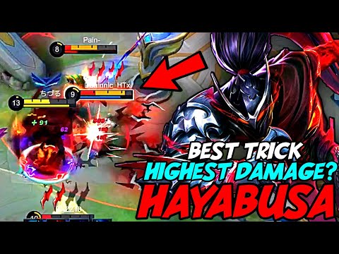 The BEST TRICK To Deal The HIGHEST DAMAGE OUTPUT WITH HAYABUSA! | MOBILE LEGENDS