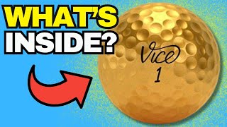 Cutting Open GOLD Golf Ball Limited Edition Vice! (What’s Inside?)