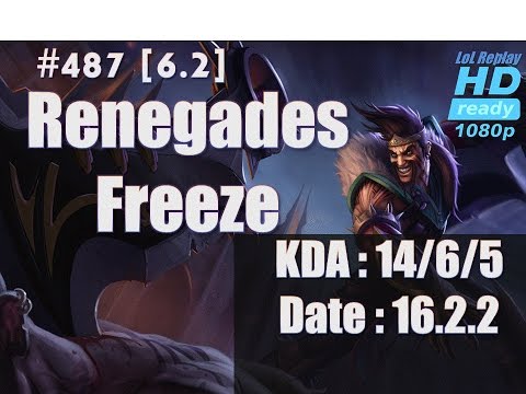16.2.4 LCS NA Renegades Freeze Bot Lane Ad Carry Draven(vs Kalista) NA high Elo Solo Q [1080p#]487