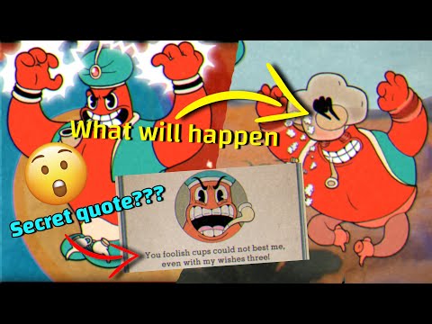 This happened to me when trying Djimmi wishes for fighting him - WHAT WILL HAPPEN CUPHEAD DLC
