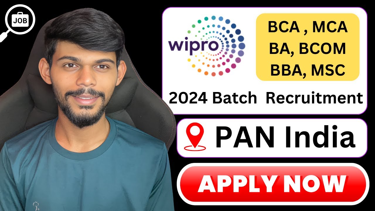 Wipro Freshers Recruitment 2024 | Final Year Eligible