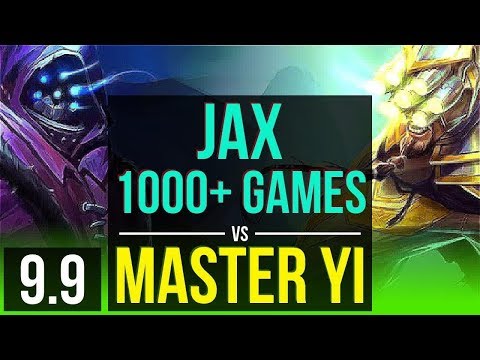 JAX vs MASTER YI (JUNGLE) | 1000+ games, KDA 9/2/9 | EUW Grandmaster | v9.9