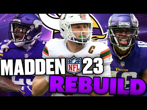 The Vikings Draft Tyler Van Dyke In The 1st... Rebuilding The Minnesota Vikings! Madden 23 Franchise