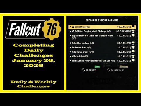 Completing Daily Challenges For January 26, 2026 - Fallout 76 Daily Challenges Guide