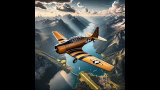 🔥 Mastering the North American T-6 Texan! Epic Flight Over the Italian Alps! 🇮🇹✈️