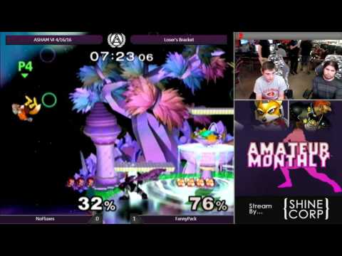 NoFluxes (Ganondorf) vs FannyPack (Fox) - ASH@WIT Amateur Monthly #6 Melee Loser's Bracket