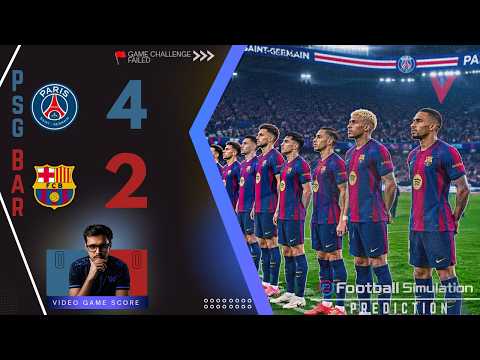 PSG 4 vs 2 Barcelona [Highlights] | Champions League 2026/27 | Game Simulation & Game Challenge