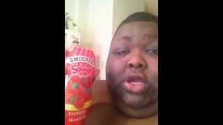 FAT GUY LOVES HIS PB &amp; J SANDWICH