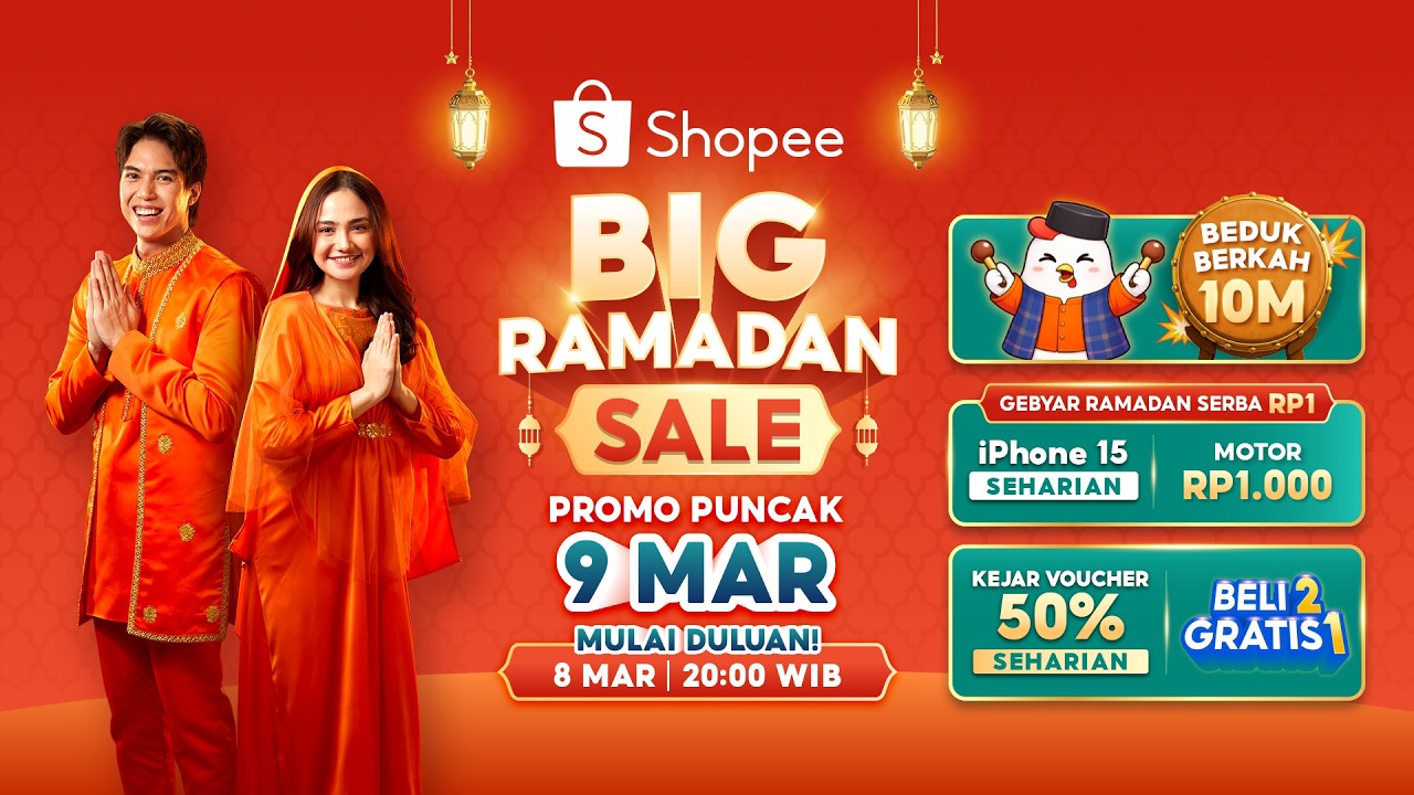 Siap-Siap Promo Puncak Shopee Big Ramadan Sale | 8 Mar 20:00 WIB