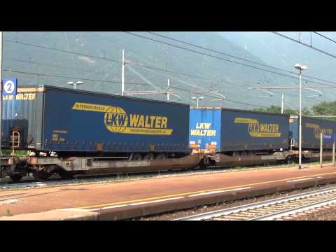 TIGRE E.652 CON MERCI LKW WALTER + TIGRE PROTOTIPO SPINTA TRANSITA A PREMOSELLO (VB) 22 - 6 - 2014.