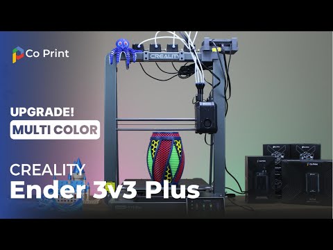 Upgrade Your Ender 3 V3 Plus with Co Print x Creality KCM Set | 4-Color 3D Printing Made Simple