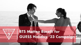 Guess BTS with Matteo Bocelli for GUESS Holiday