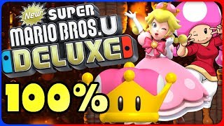 New Super Mario Bros. U Deluxe 🌰 8-4 Firefall Cliffs 🌰 100% All Star Coins