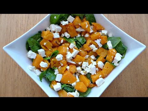 Roasted Pumpkin, Spinach and Feta Salad - Food Blogger Recipe