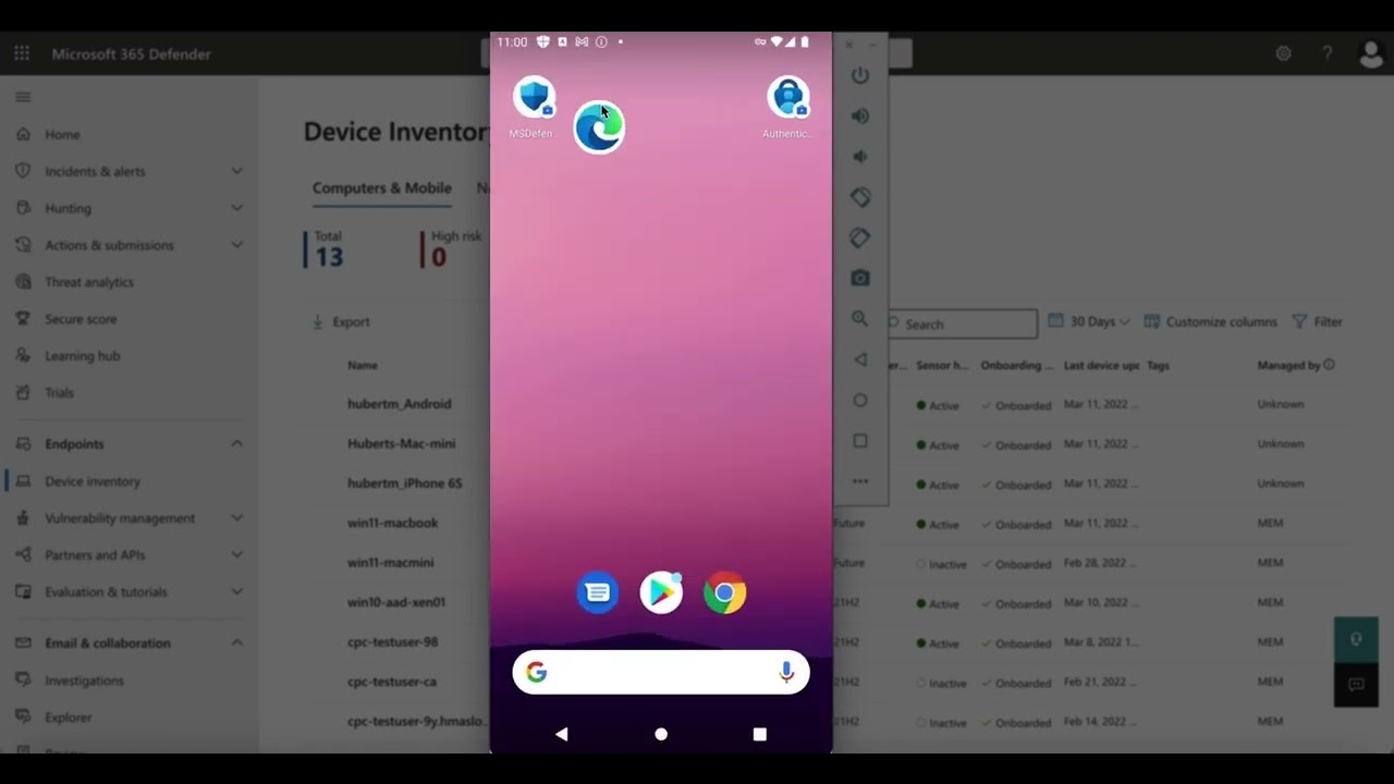 Microsoft Defender for Endpoint on Android