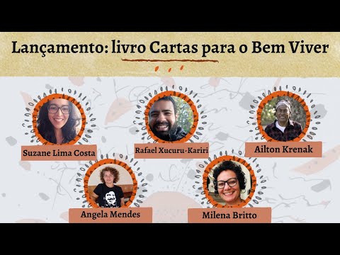 Live de lançamento do livro  Cartas para o Bem Viver