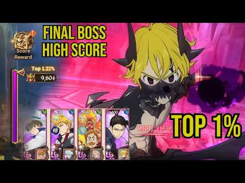 TOP 1% Score Final Boss Meliodas and Elizabeth | Seven Deadly Sins: Grand Cross