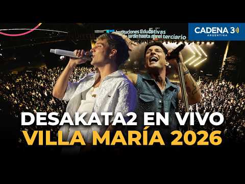 Desakata2: El show completo en el Festival de Peñas de Villa María 2026 | Cadena 3 Argentina