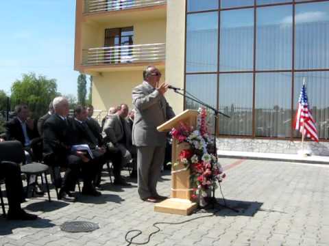 Pavel Rivis Tipei la inagurarea sediului Societatii Biblice din Romania