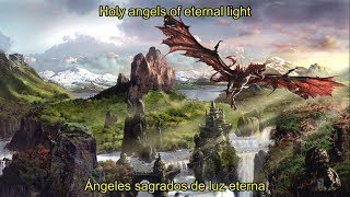 Rhapsody - Nightfall On The Grey Mountains (Lyrics &amp; Sub. Español)