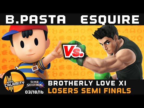 BLXI | FSG BlazingPasta (Ness) vs Esquire (Brawler, Little Mac) - Losers Semi Finals - Sm4sh Singles