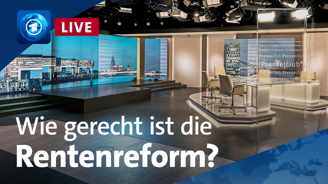 Rentenreform: Genug, gerecht und sicher? | ARD-Presseclub