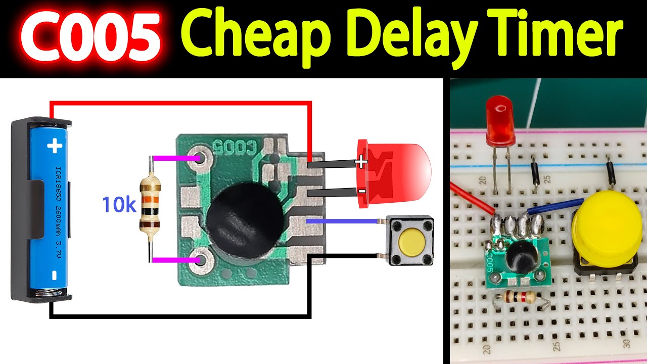 C005 Cheap Delay Timer | Low Power CMOS Technology DC 2V~ 5V Multifunction Trigger Delay Time Module