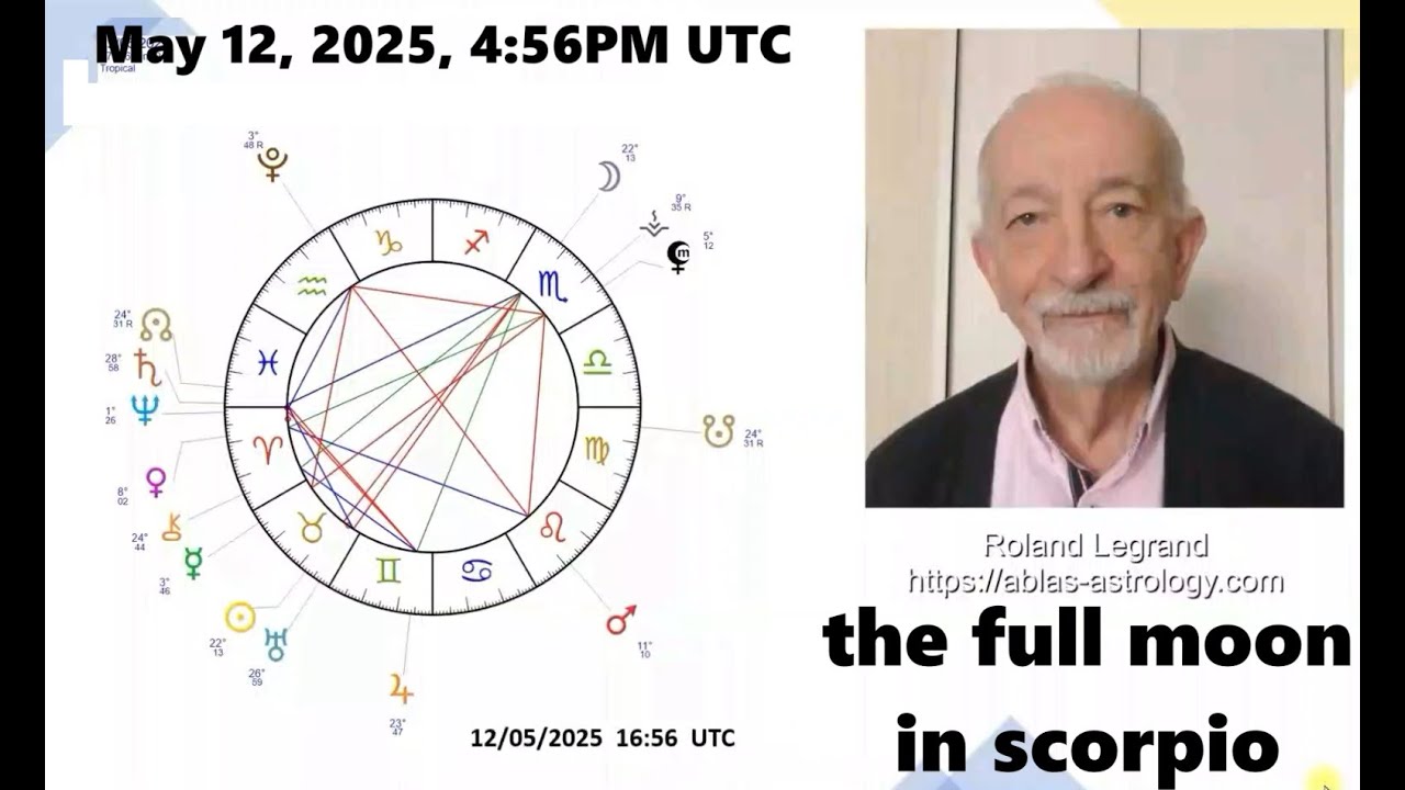 May 12, 2025, full Moon in Scorpio opposite the Sun and Uranus in Taurus. Beware of electric shocks!