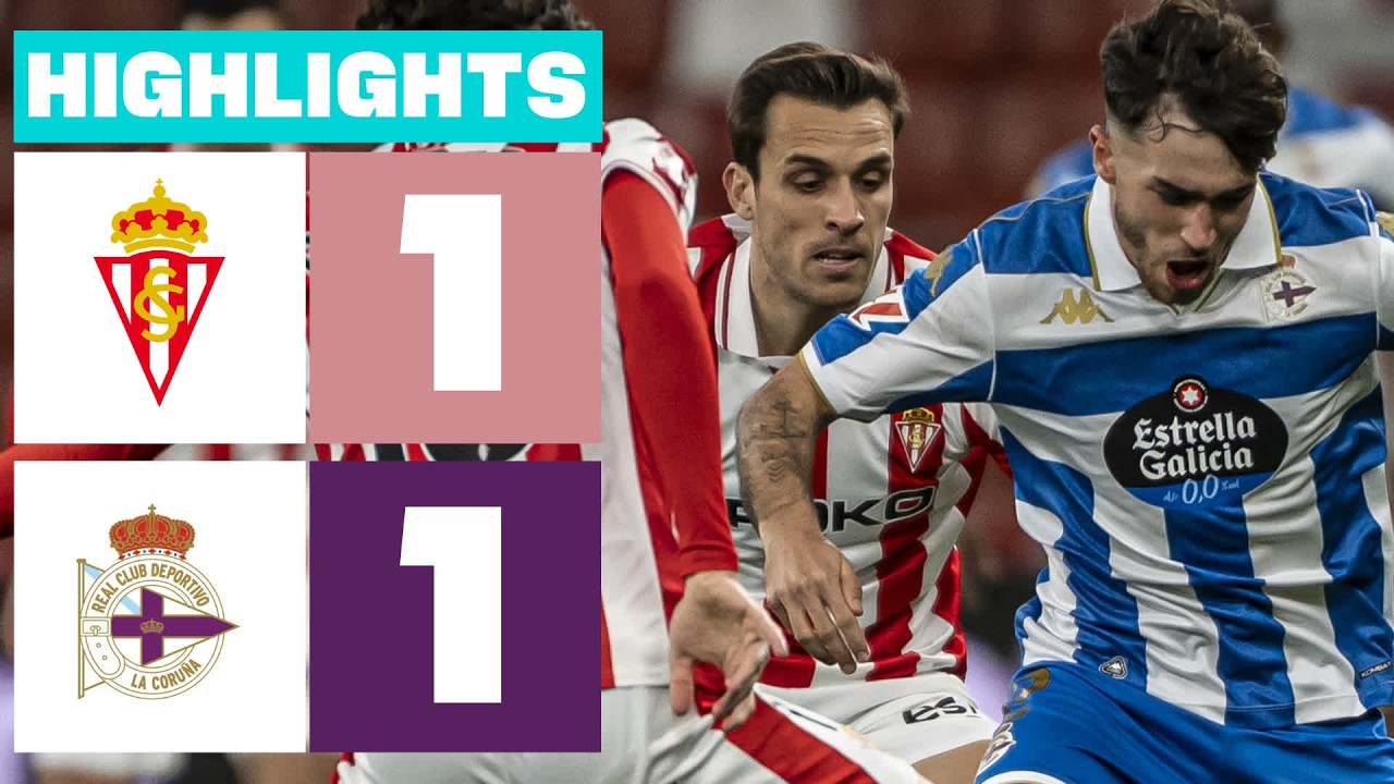 Sporting Gijón vs Deportivo La Coruña Highlights