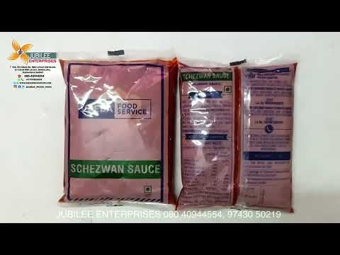 Pouch Veeba Schezwan Sauce 1Kg, Garlic, 1.25
