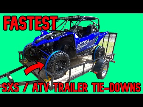 FASTEST TRAILER TIE-DOWN SYSTEM EVER | UTILITY TRAILER SXS SETUP | SXS | UTV | ORV | ATV
