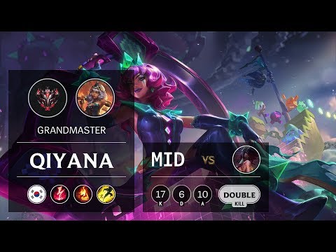 Qiyana Mid vs Akali - KR Grandmaster Patch 9.13