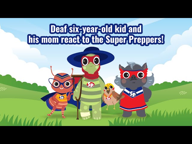 WATCH: Deaf six-year-old reacts to Super Prepper videos