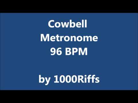 Cowbell Metronome 96 BPM - Beats Per Minute