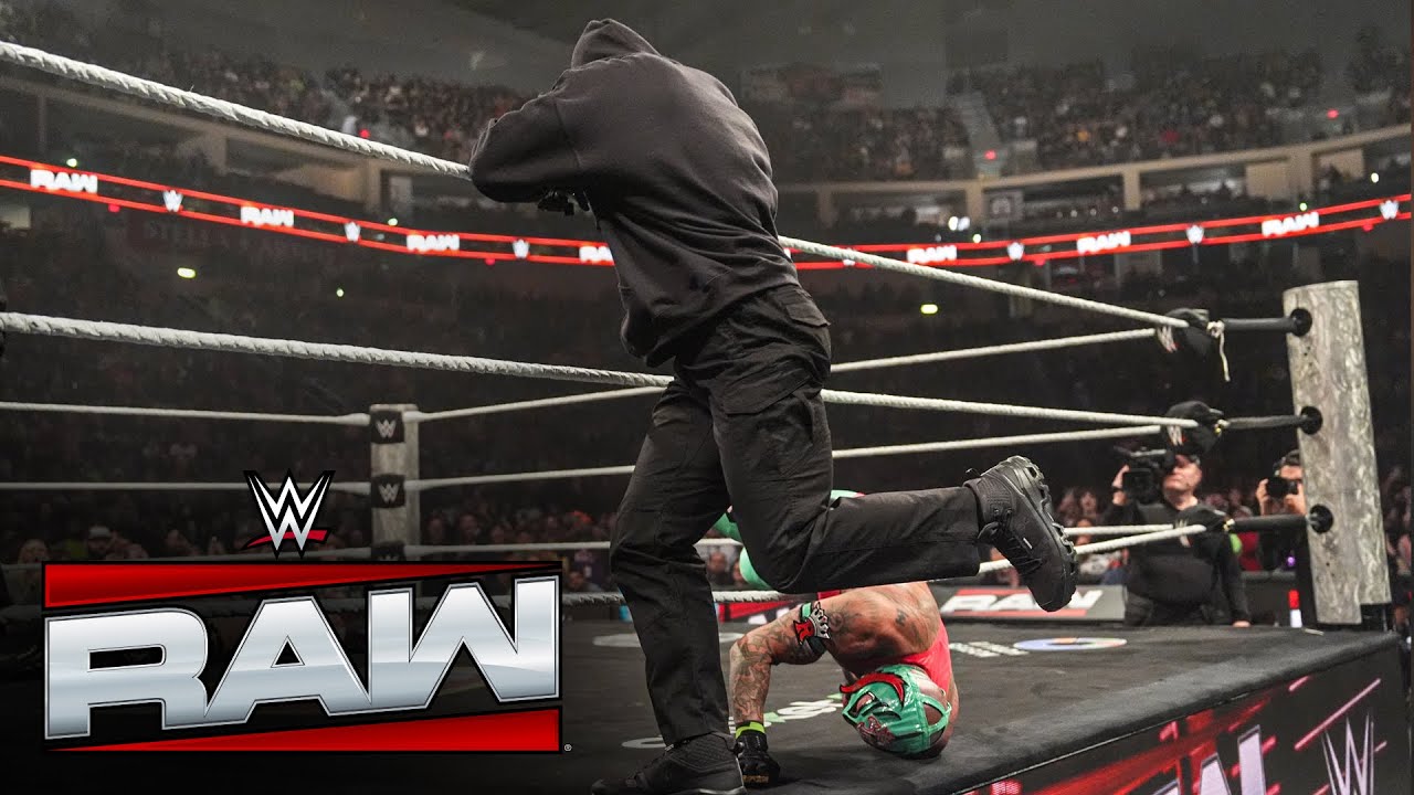 The masked assailant helps Logan Paul defeat Rey Mysterio: Raw highlights Dec. 15, 2025