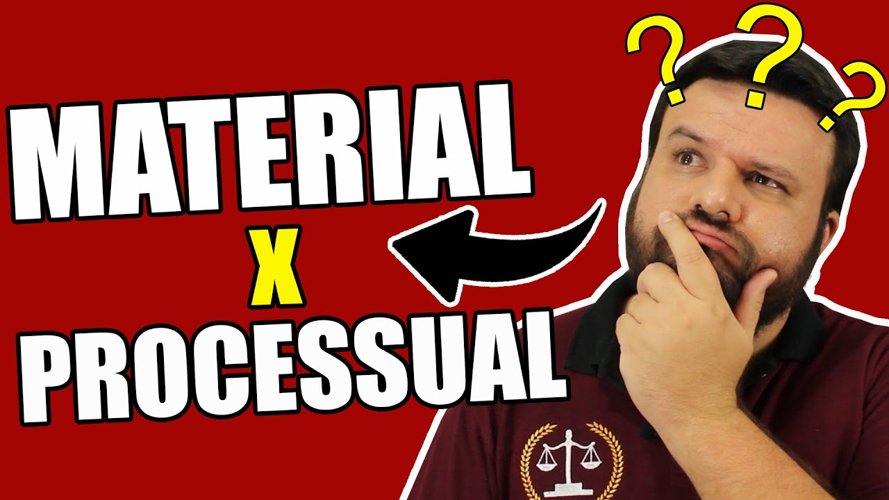 O QUE É DIREITO MATERIAL E DIREITO PROCESSUAL (FORMAL)? | TEORIA GERAL DO PROCESSO | O DIREITO E EU