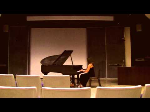 Angela Schwickert plays her own piano music at Stony Brook, New York