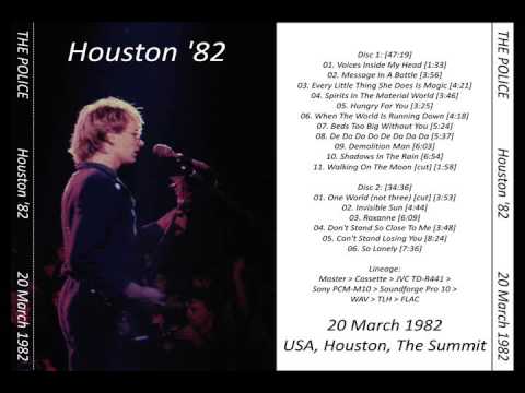 The Police- Houston, TX 20-03-1982 "Summit Arena" USA (Full Show-Audience)