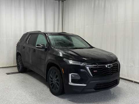 2022 Chevrolet Traverse AWD 4dr RS in Black for sale at Park Mazda in Sherwood Park, AB