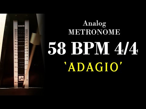 [메트로놈] 58 BPM 4/4 『ADAGIO』 Retro Analog Metronome