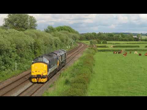 DRS Regional Railways 37425 & 66432 - 0Z67 Light Engines, Barrow on Trent 11/06/21.