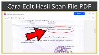 Cara Mengedit Hasil Scan File PDF