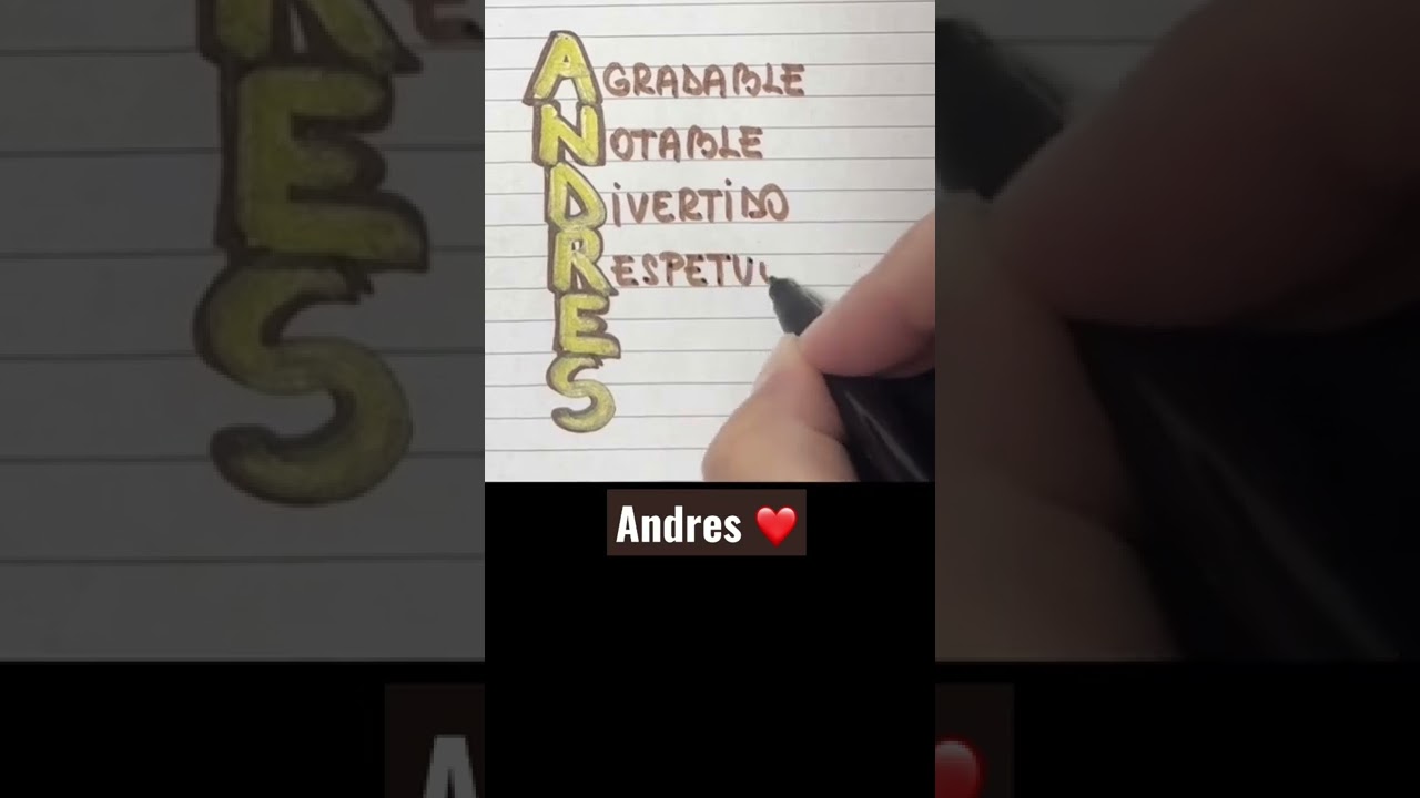 Significado del nombre ANDRES #significado #nombre #andres