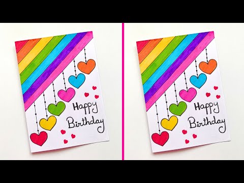 Happy Birthday Card | Easy & Beautiful Birthday Greeting Card | How to make Easy Birthday Card