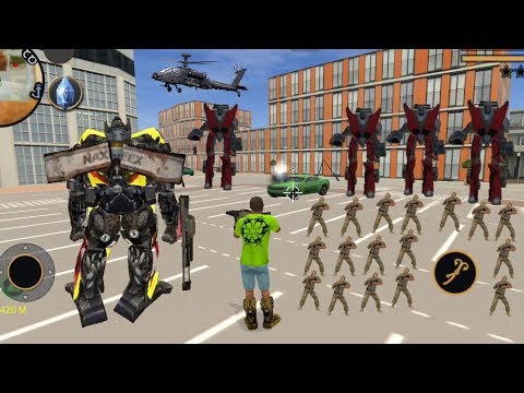 Vegas Crime Simulator (Boy Fight Robot Car) Robot Car Fight Vegas Hero #Update - Android Gameplay HD