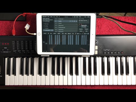 Live Stream - Digital D1 Synth - NEW Spidericemidas FREE Patch Bank - iPad Demo