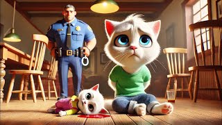 Unbelievable! Kitten Gets Attacked by Its Dad😿 #ai #catlover #cutecat #catvideos #aicat #cartoon