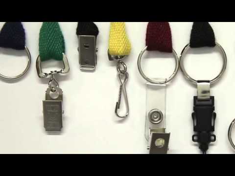 5/8 One Ply Cotton Lanyard - Bulldog Clip