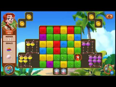 Lost Island Blast Adventure Level 882 - NO BOOSTERS 🏝️ | SKILLGAMING ✔️